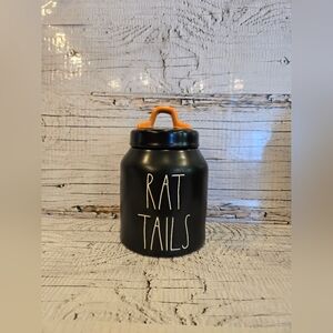 Rae Dunn Halloween "Rat Tails" Canister